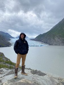 Jenson Hess at glacier lookover